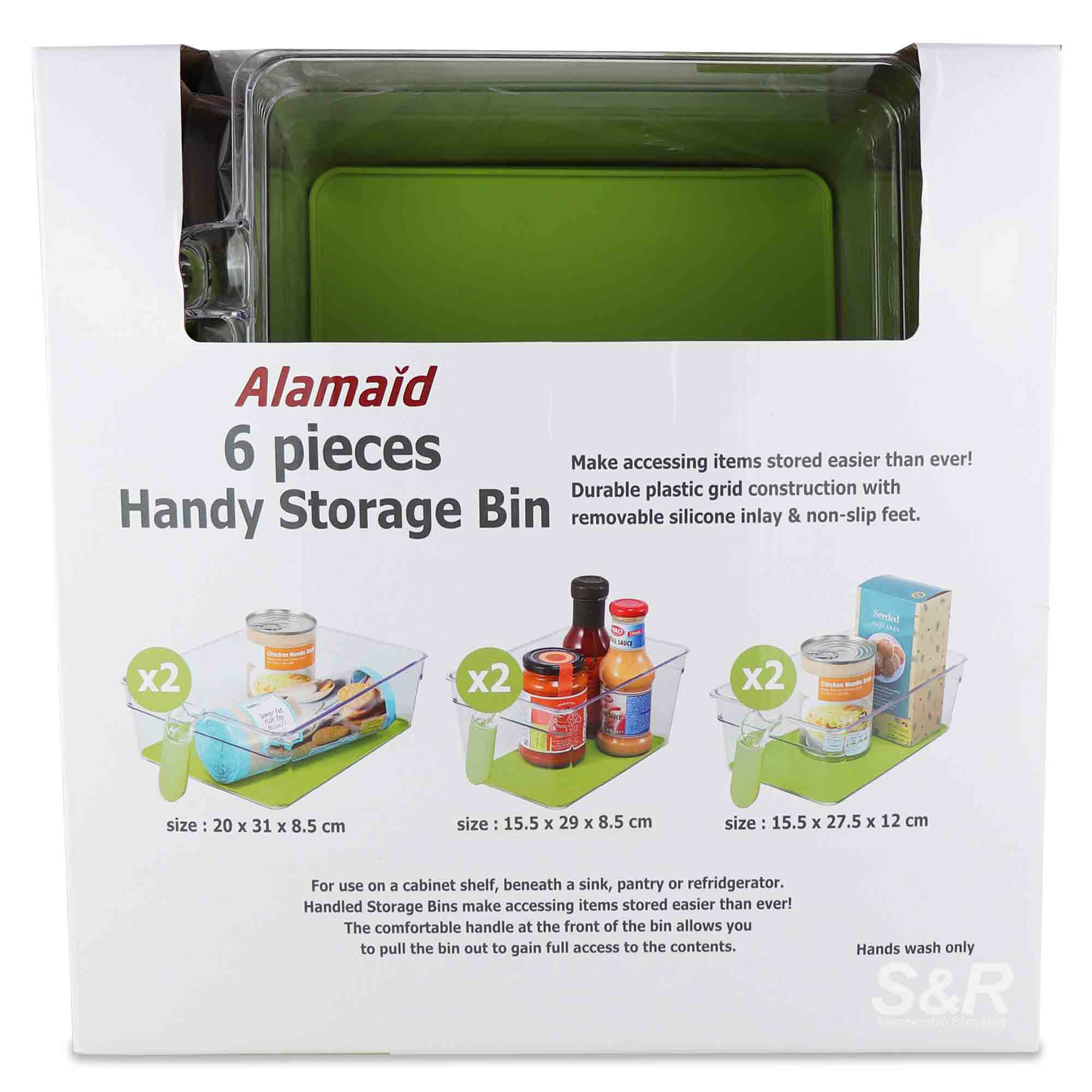 Alamaid 6pcs Handy Storage Bin